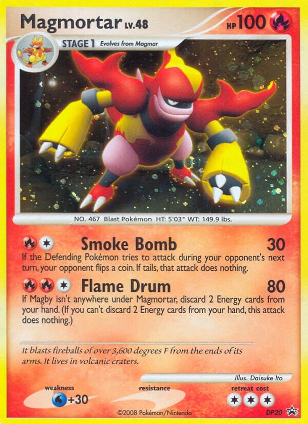 Magmortar - DP20 — Diamond and Pearl Promos