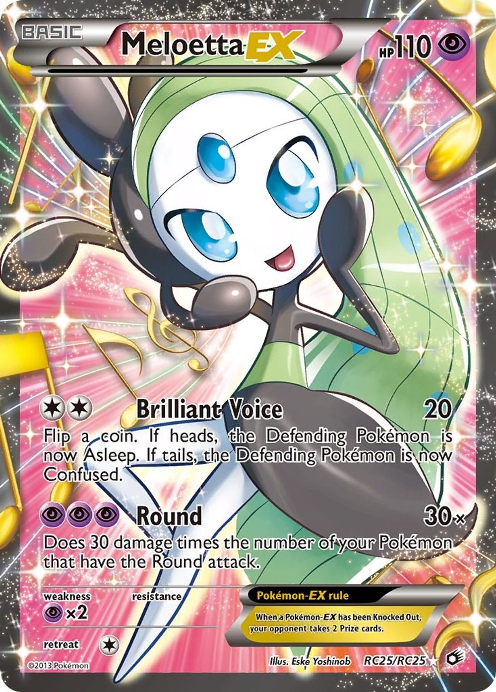 Meloetta EX (Full Art) — Legendary Treasures: Radiant Collection