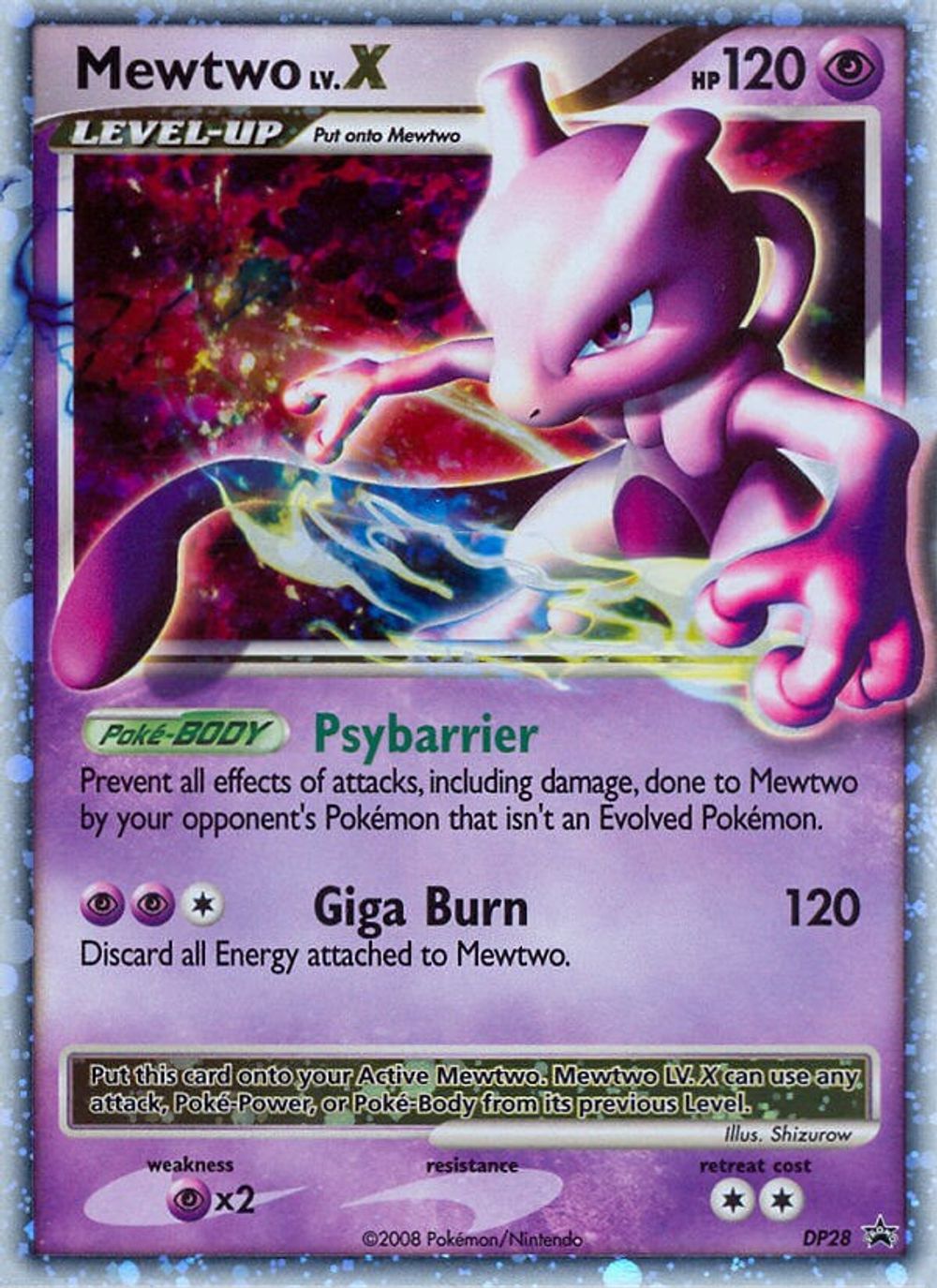 Mewtwo LV.X - DP28 — Diamond and Pearl Promos