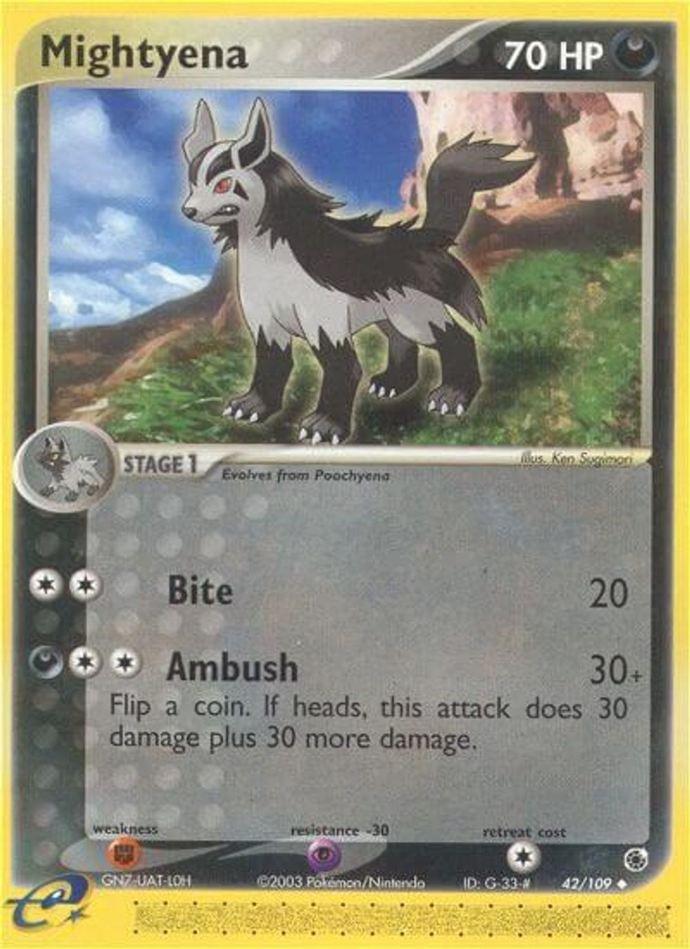 Mightyena - 42/109 — Ruby and Sapphire