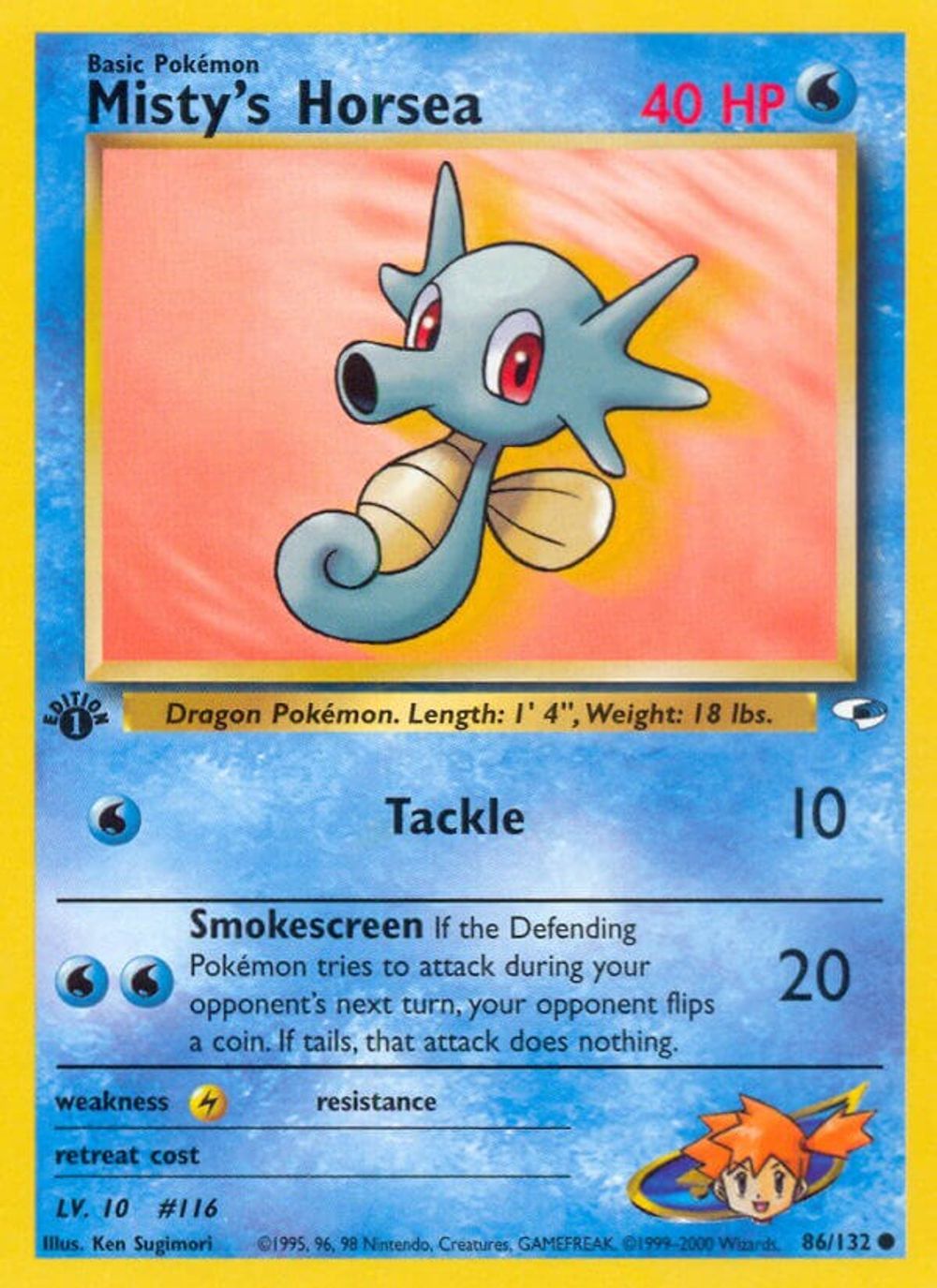 Misty's Horsea — Gym Heroes