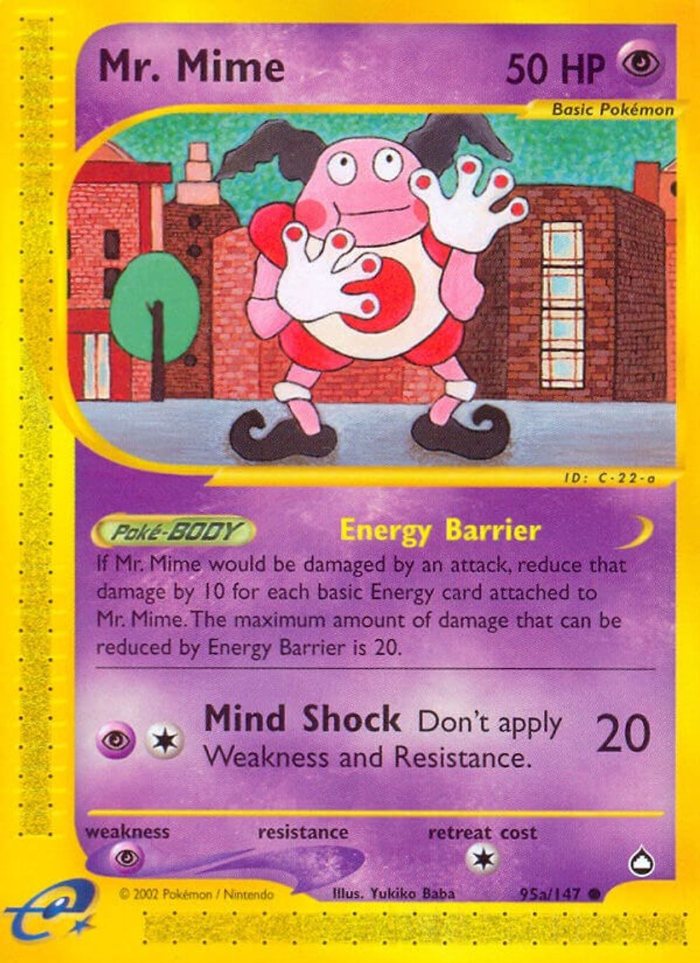 Mr. Mime (95a) — Aquapolis