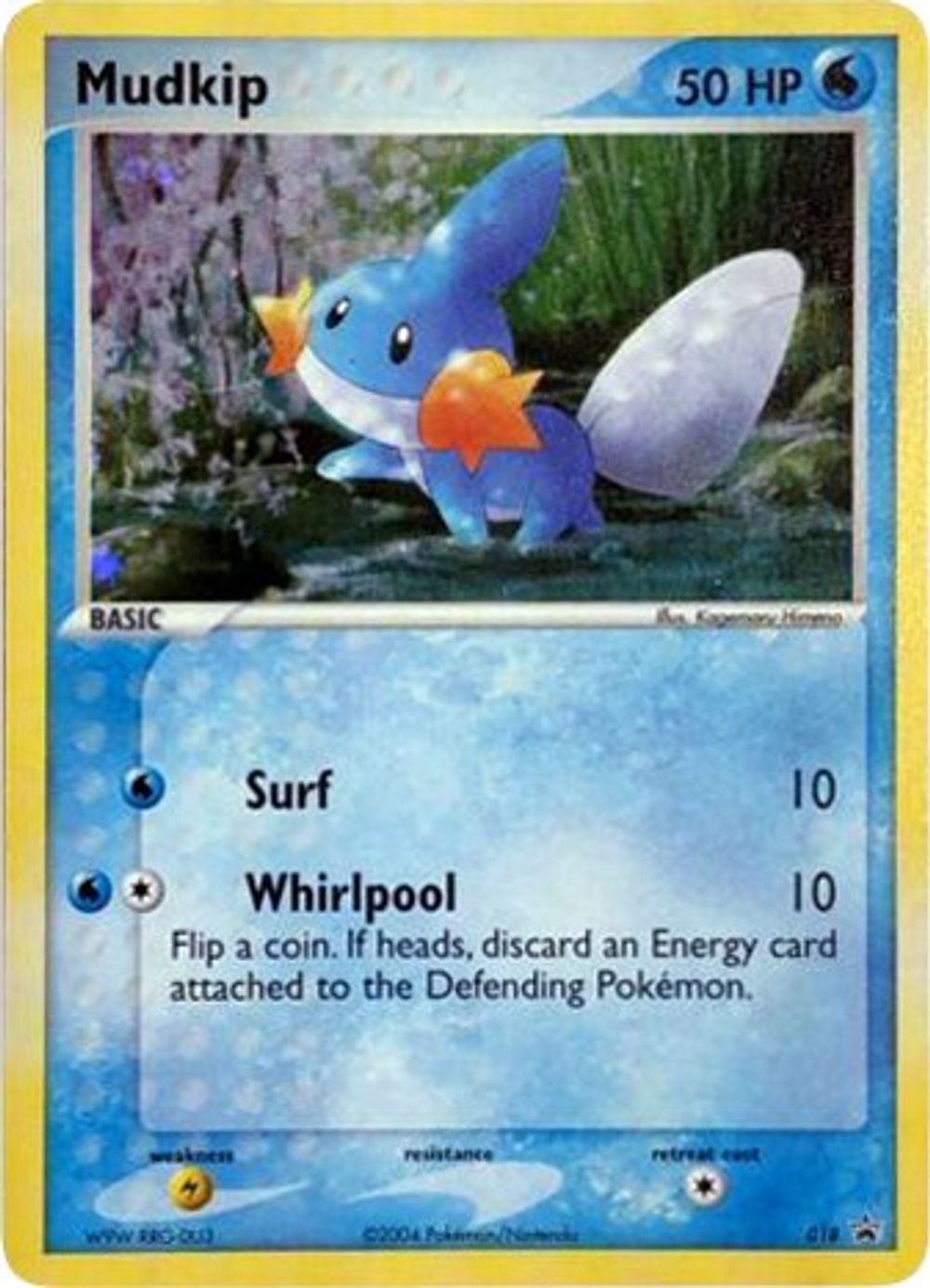 Mudkip - 018 (EX Deck Tin) — Nintendo Promos