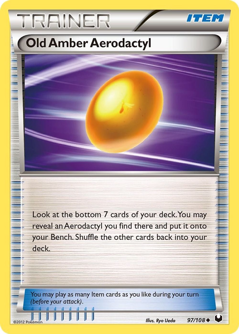 Old Amber Aerodactyl — Dark Explorers