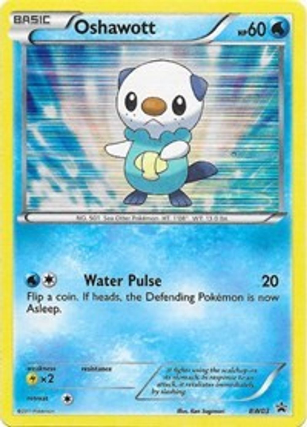Oshawott - BW03 — Black and White Promos