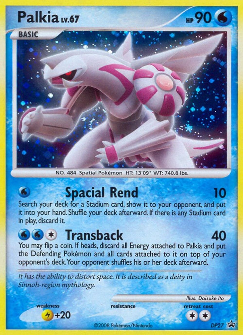 Palkia - DP27 — Diamond and Pearl Promos
