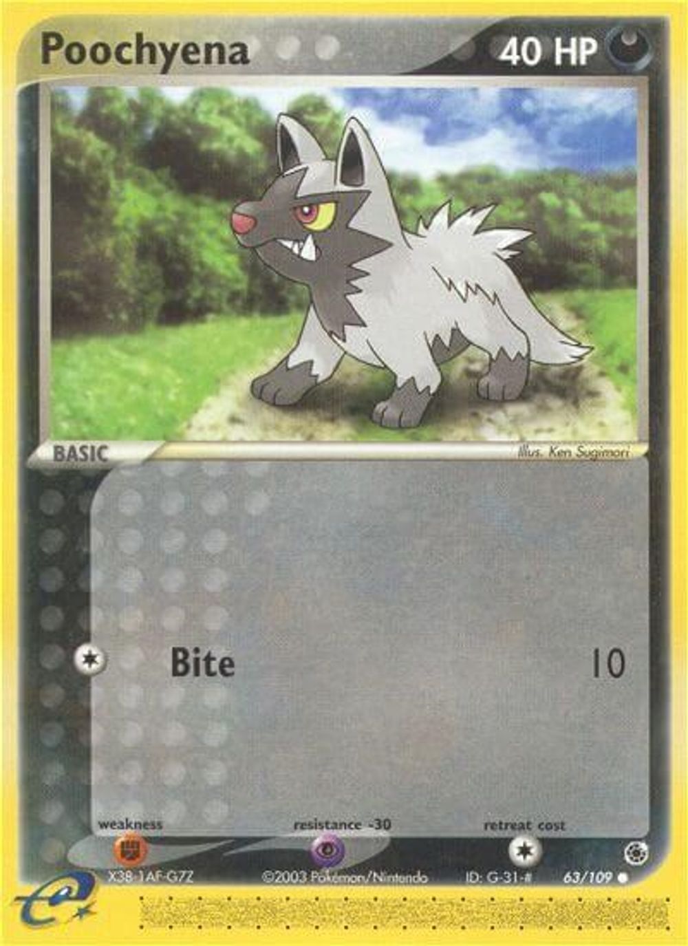 Poochyena - 63/109 — Ruby and Sapphire