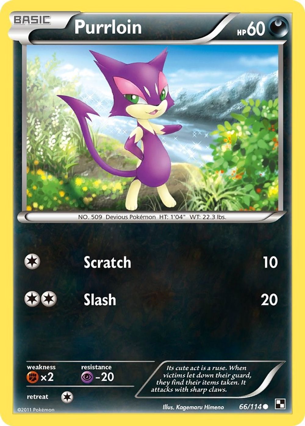 Purrloin — Black and White