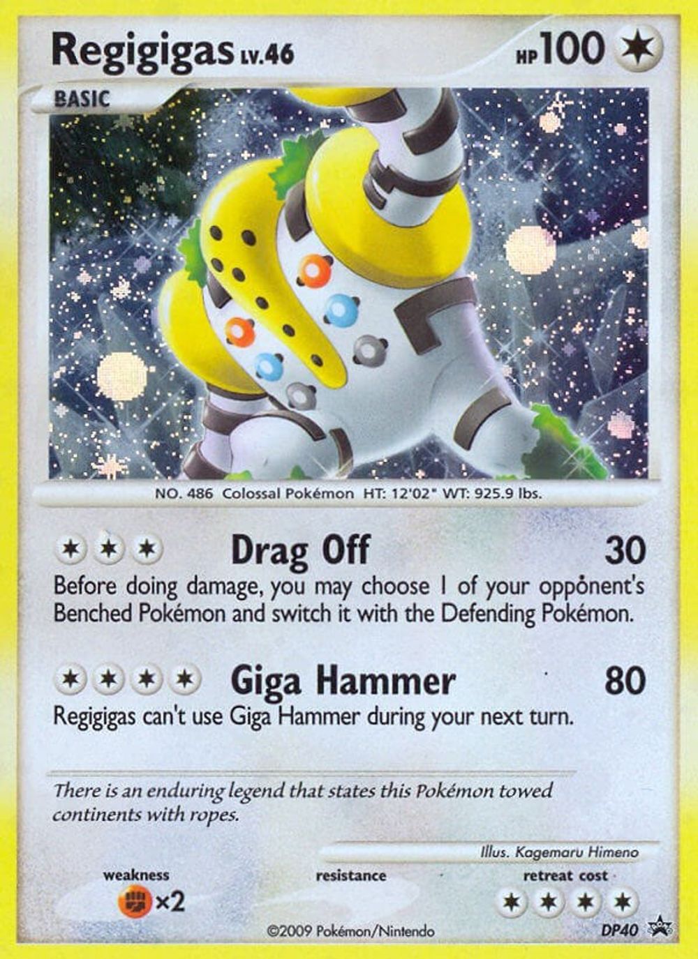 Regigigas - DP40 — Diamond and Pearl Promos