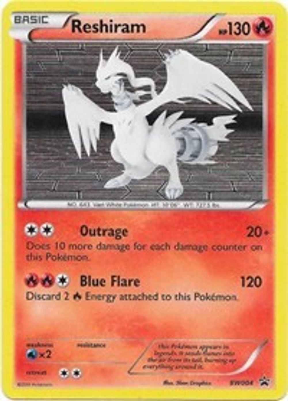 Reshiram - BW004 — Black and White Promos