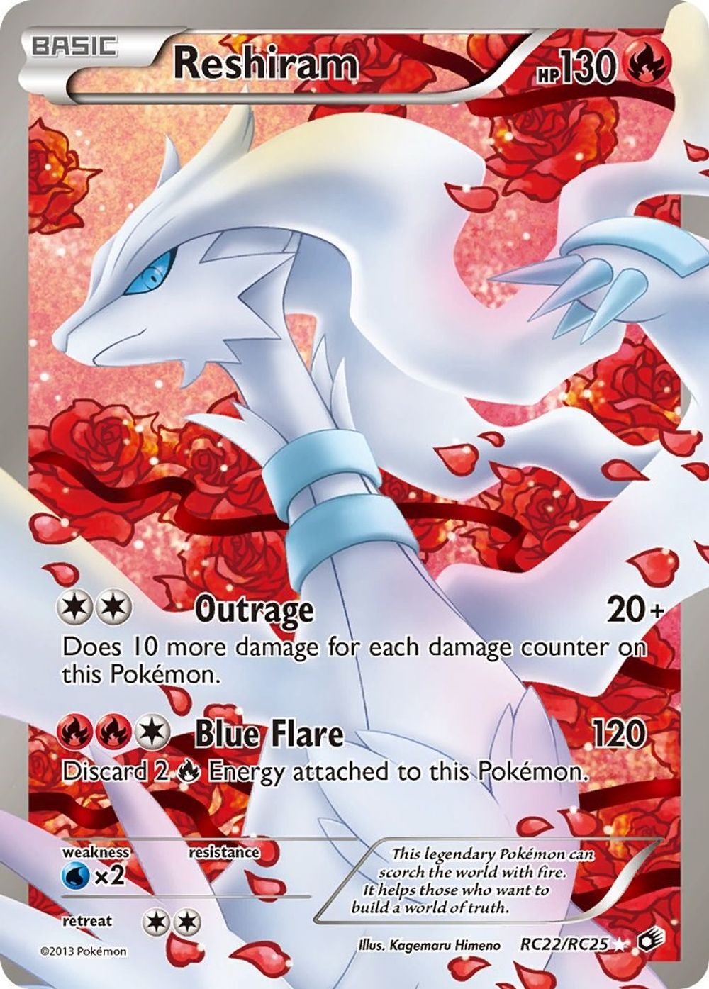 Reshiram (Full Art) — Legendary Treasures: Radiant Collection