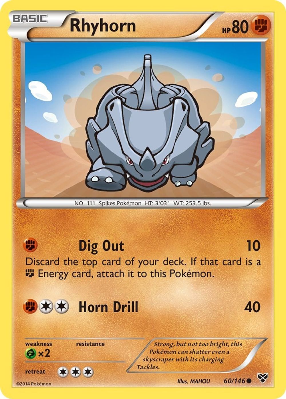 Rhyhorn — XY Base Set