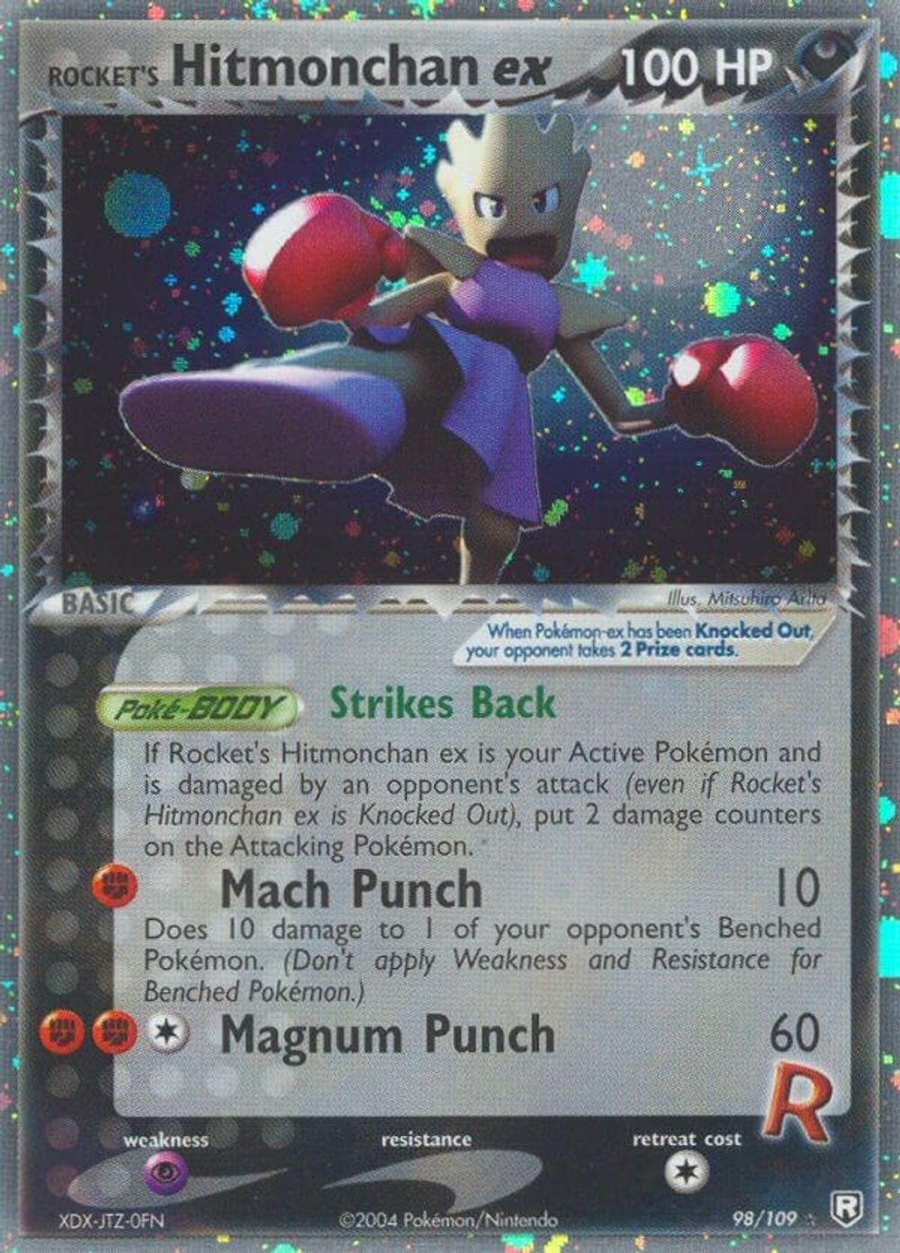 Rocket's Hitmonchan ex — Team Rocket Returns