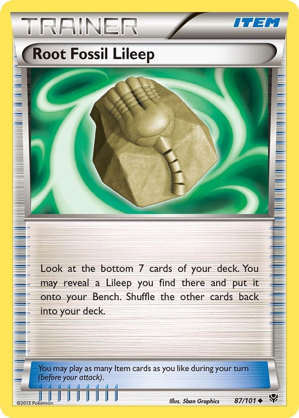 Root Fossil Lileep — Plasma Blast