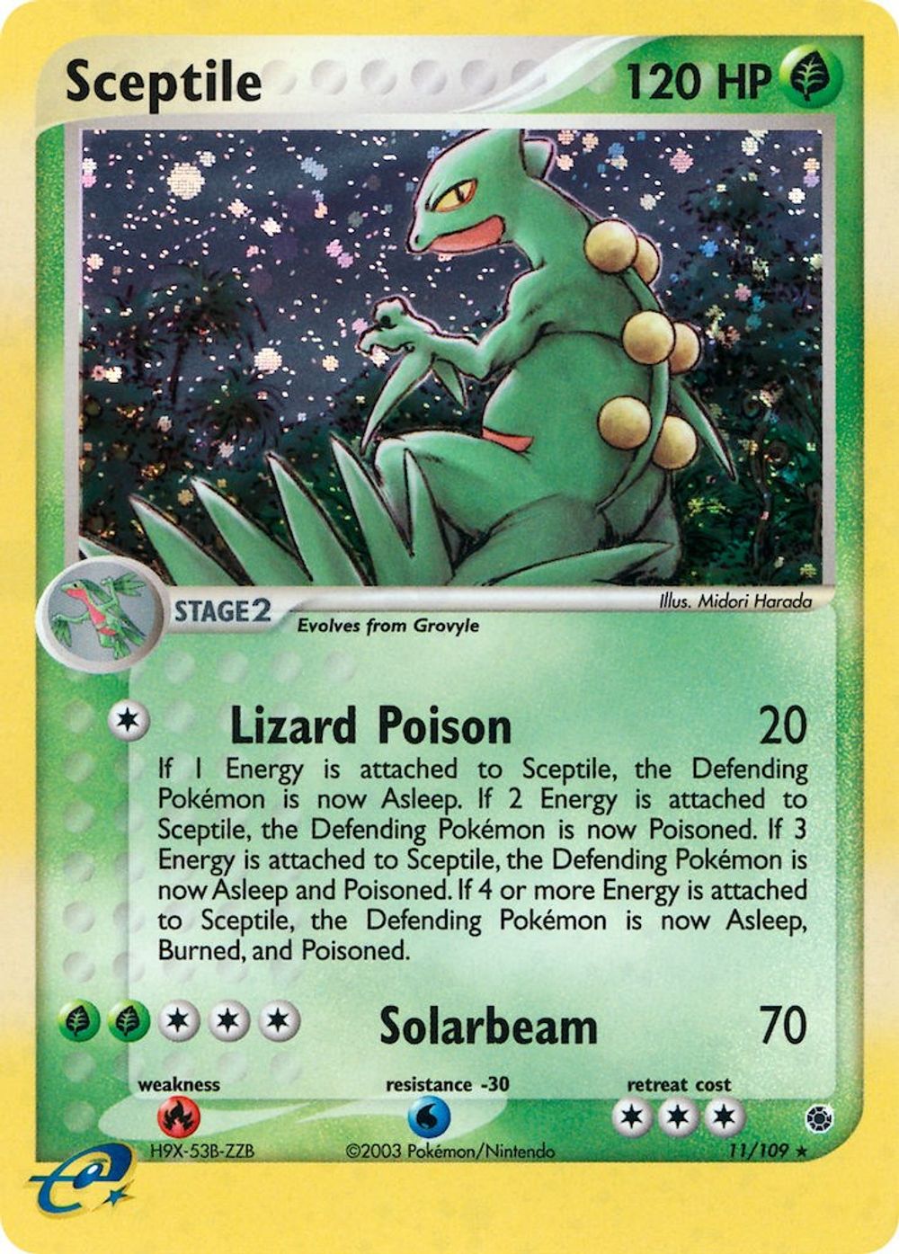 Sceptile - 11/109 — Ruby and Sapphire