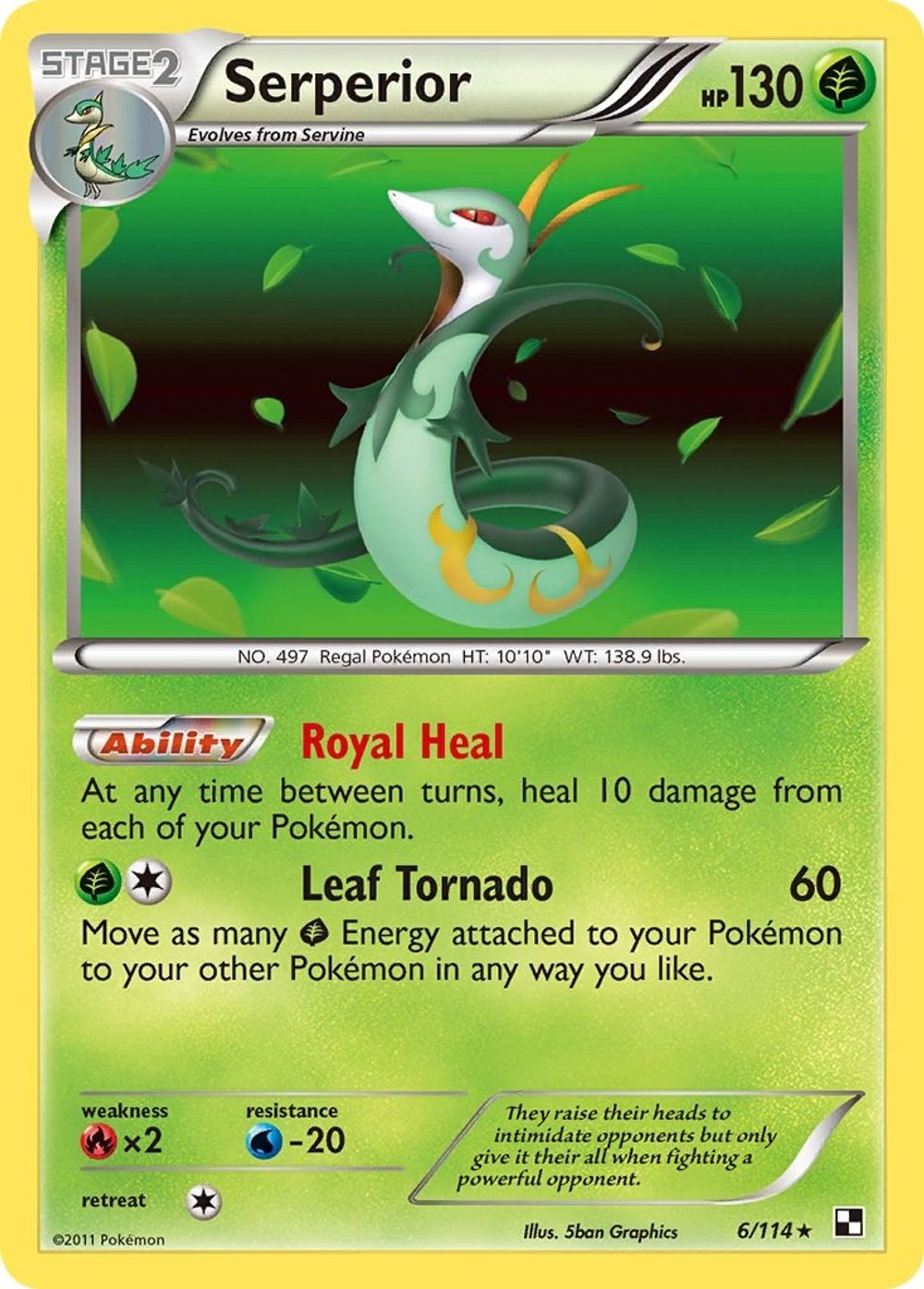 Serperior (6) — Black and White