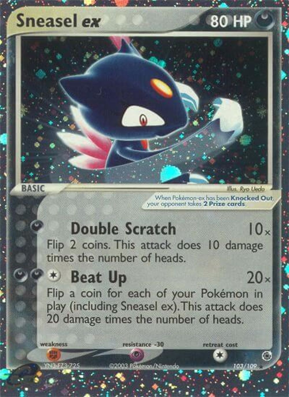 Sneasel ex — Ruby and Sapphire