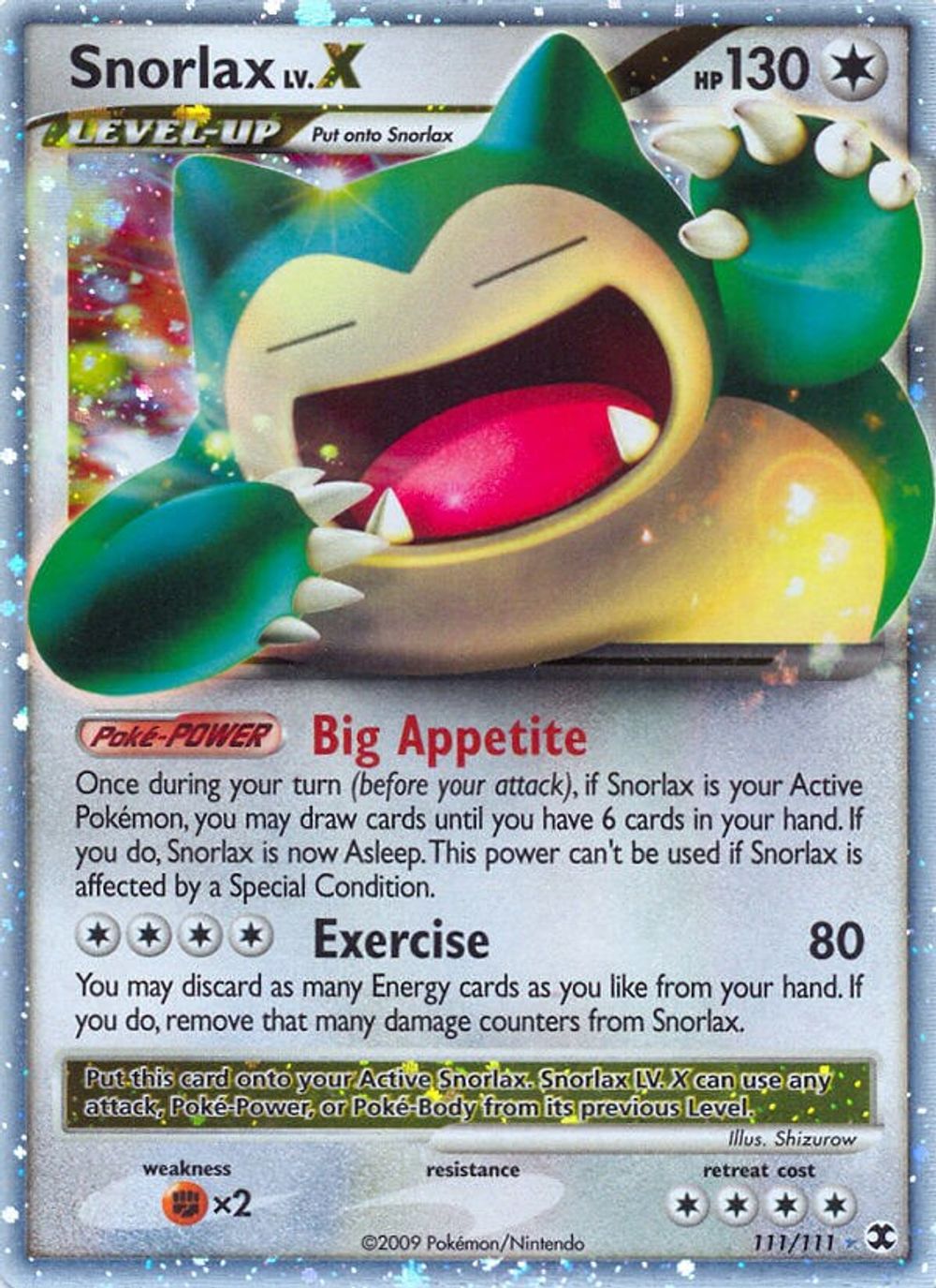 Snorlax Lv.X — Rising Rivals