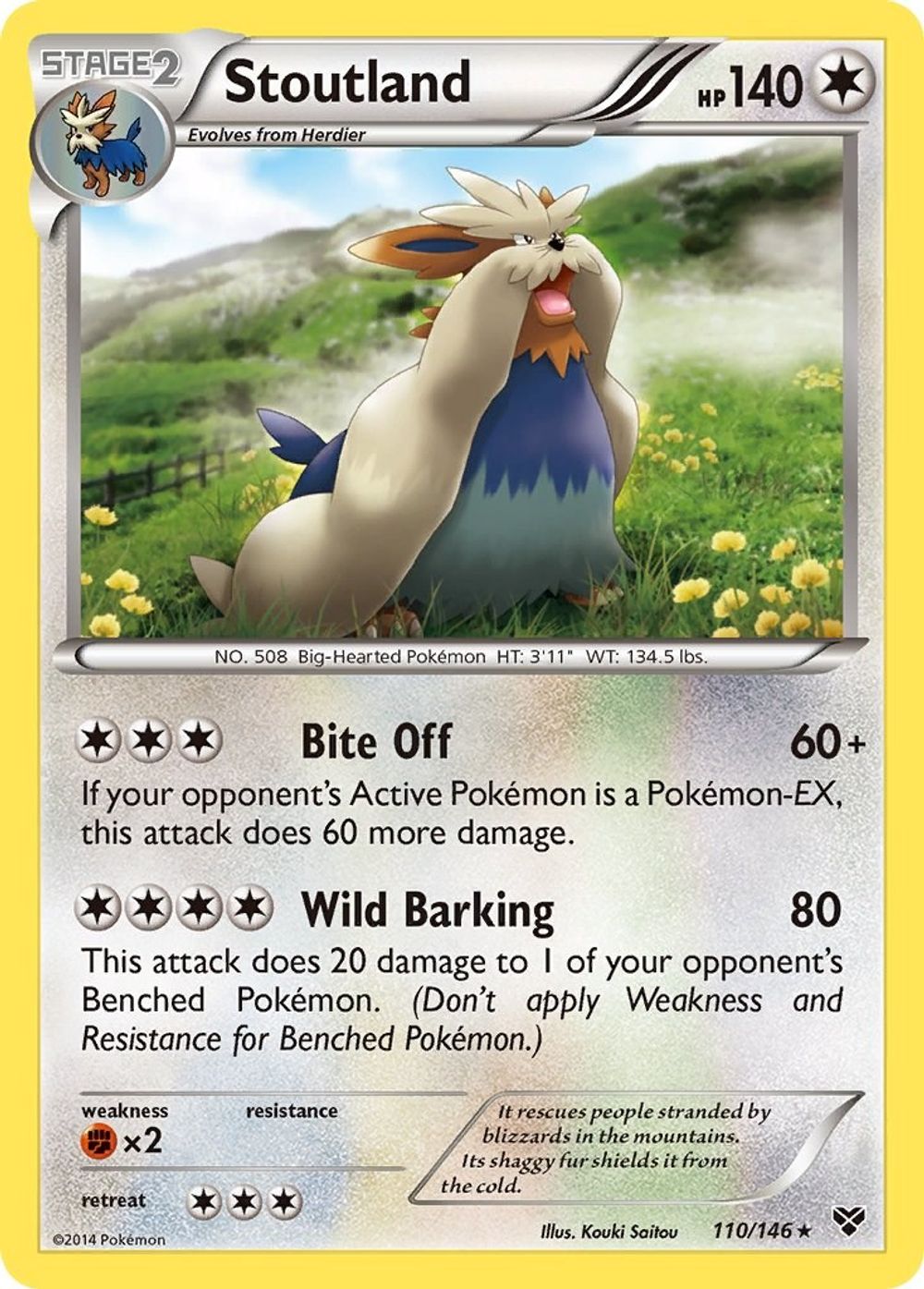 Stoutland — XY Base Set