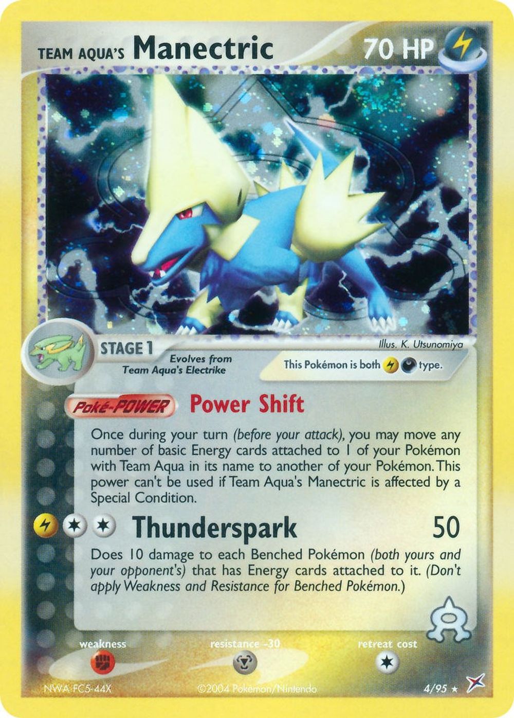 Team Aqua's Manectric - 4/95 — Team Magma vs Team Aqua