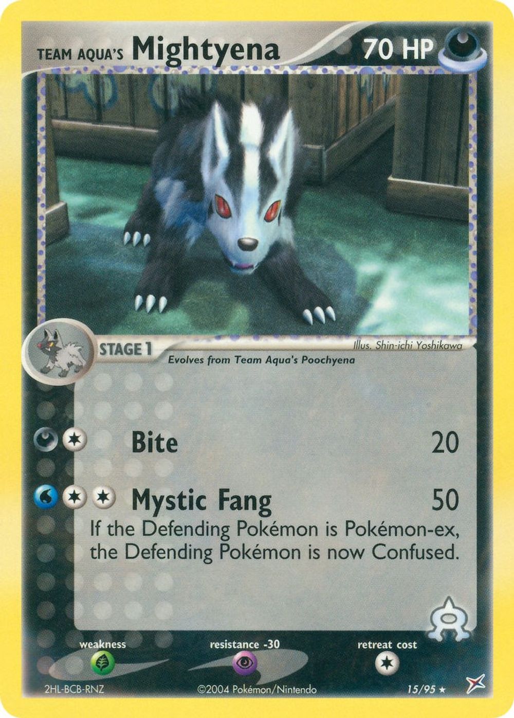 Team Aqua's Mightyena - 15/95 — Team Magma vs Team Aqua
