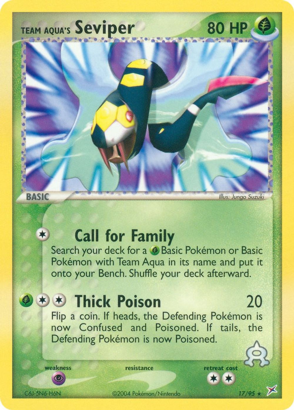 Team Aqua's Seviper — Team Magma vs Team Aqua