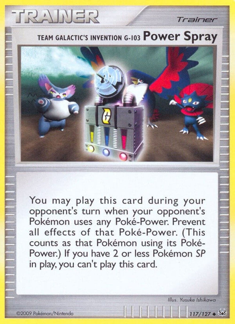 Team Galactic's Invention G-103 Power Spray — Platinum