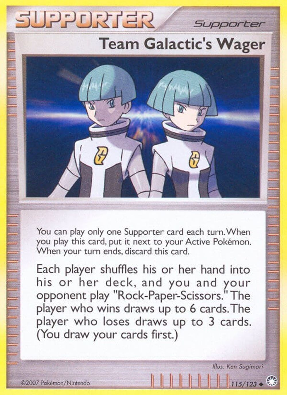 Team Galactic's Wager — Mysterious Treasures