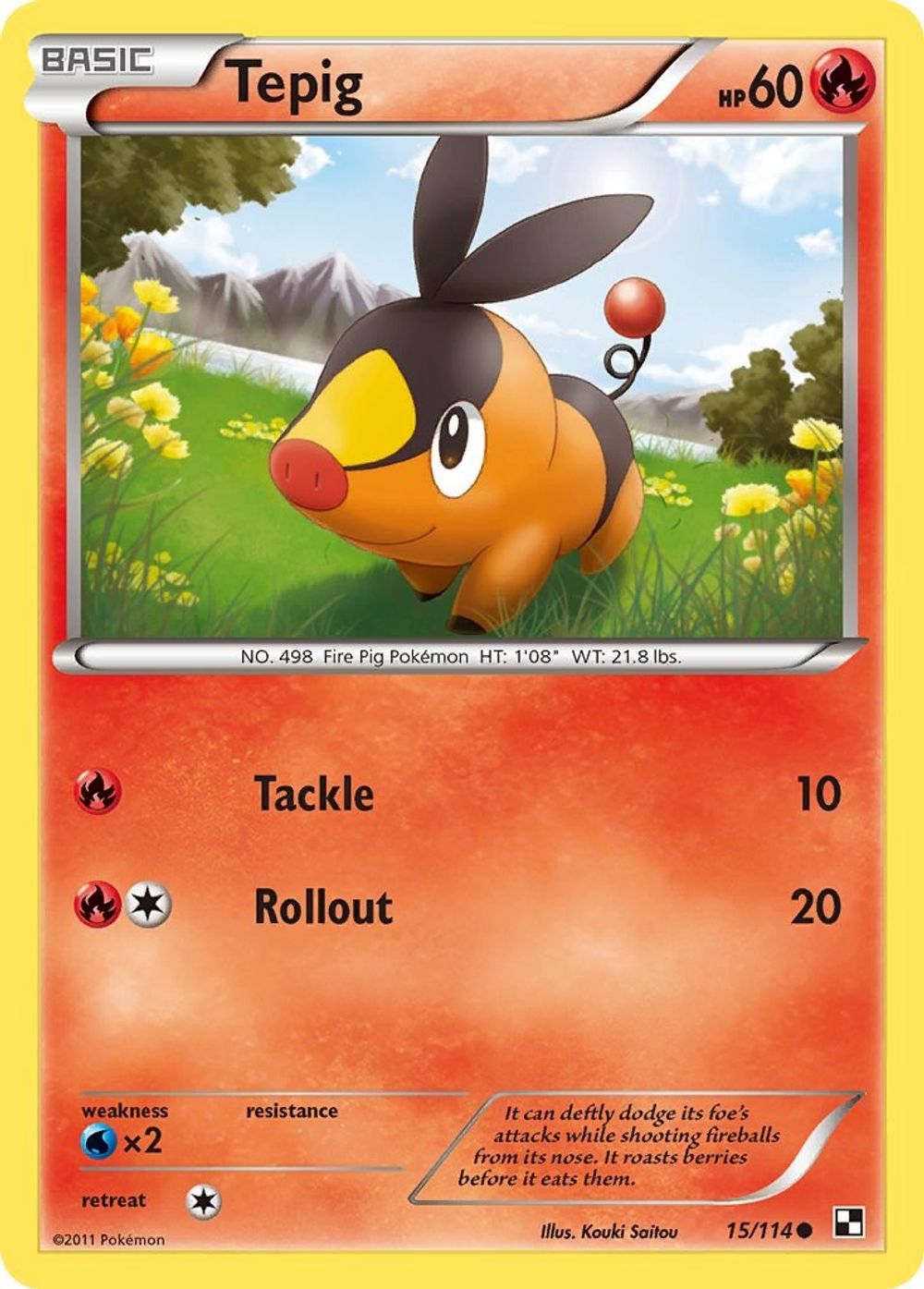 Tepig (15) — Black and White