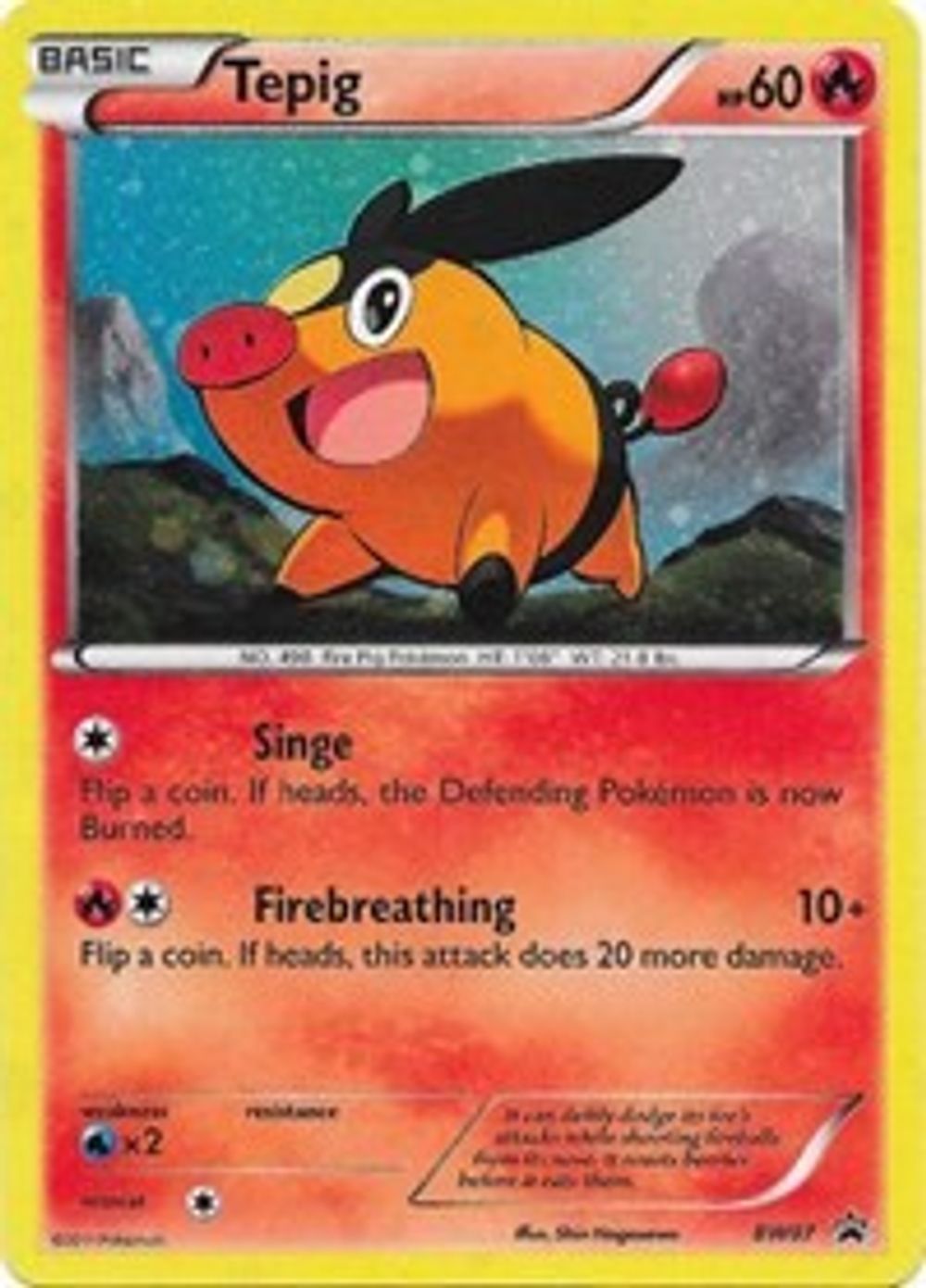 Tepig - BW07 — Black and White Promos