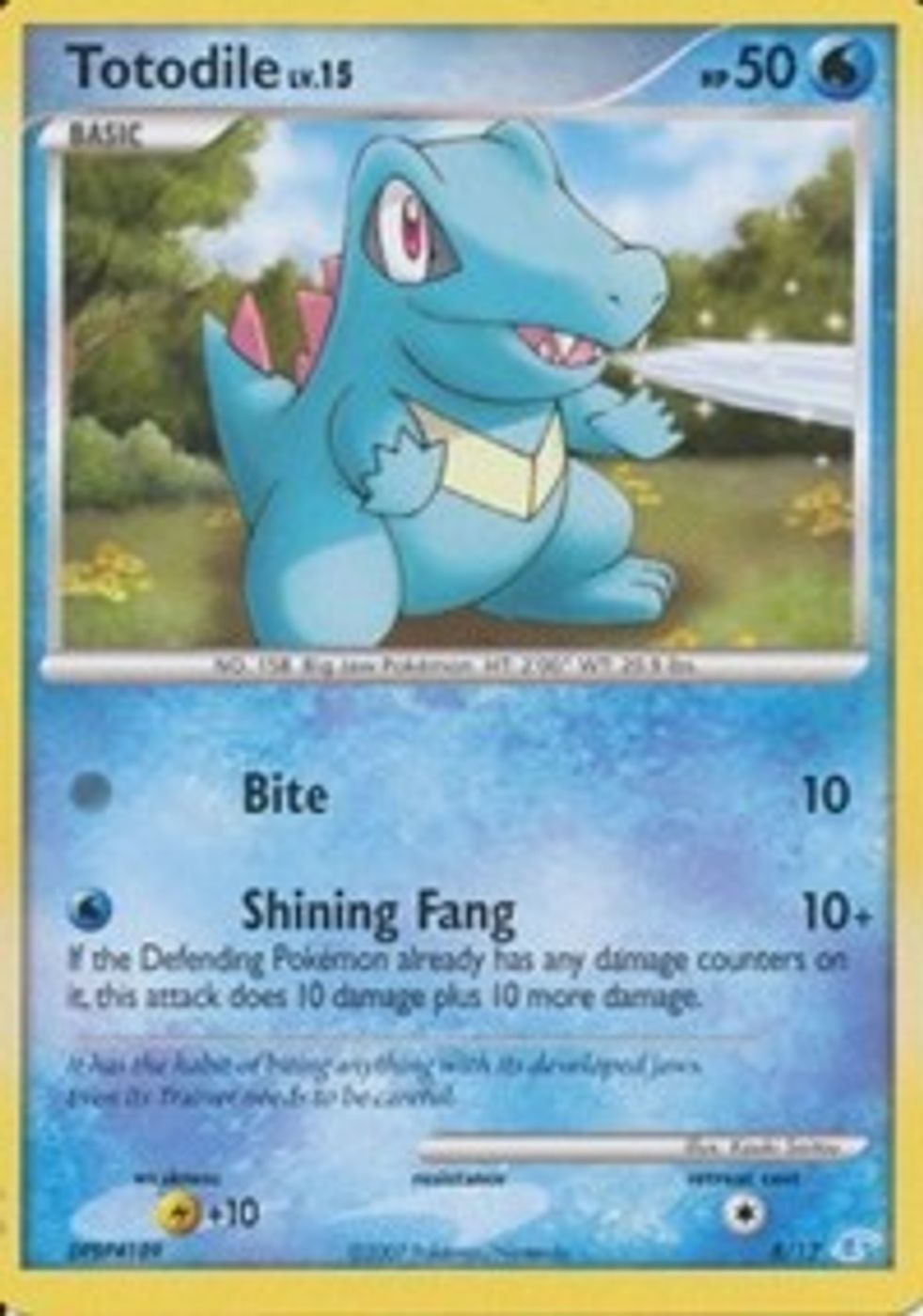 Totodile — DP Trainer Kit: Manaphy & Lucario