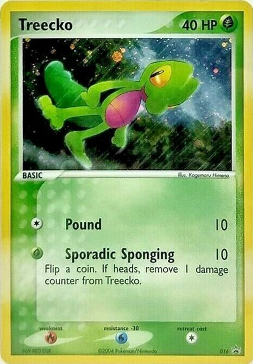 Treecko - 016 (EX Deck Tin) — Nintendo Promos
