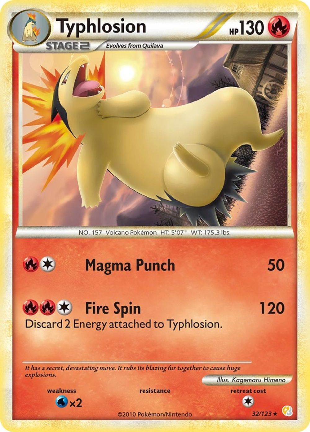 Typhlosion — HeartGold SoulSilver