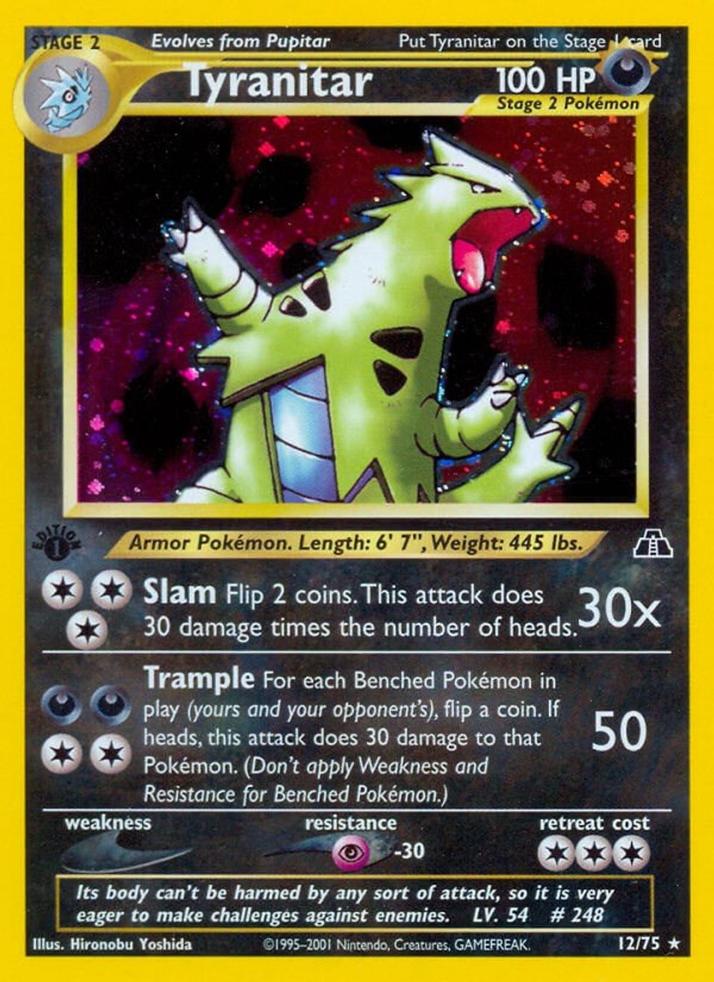 Tyranitar (12) — Neo Discovery