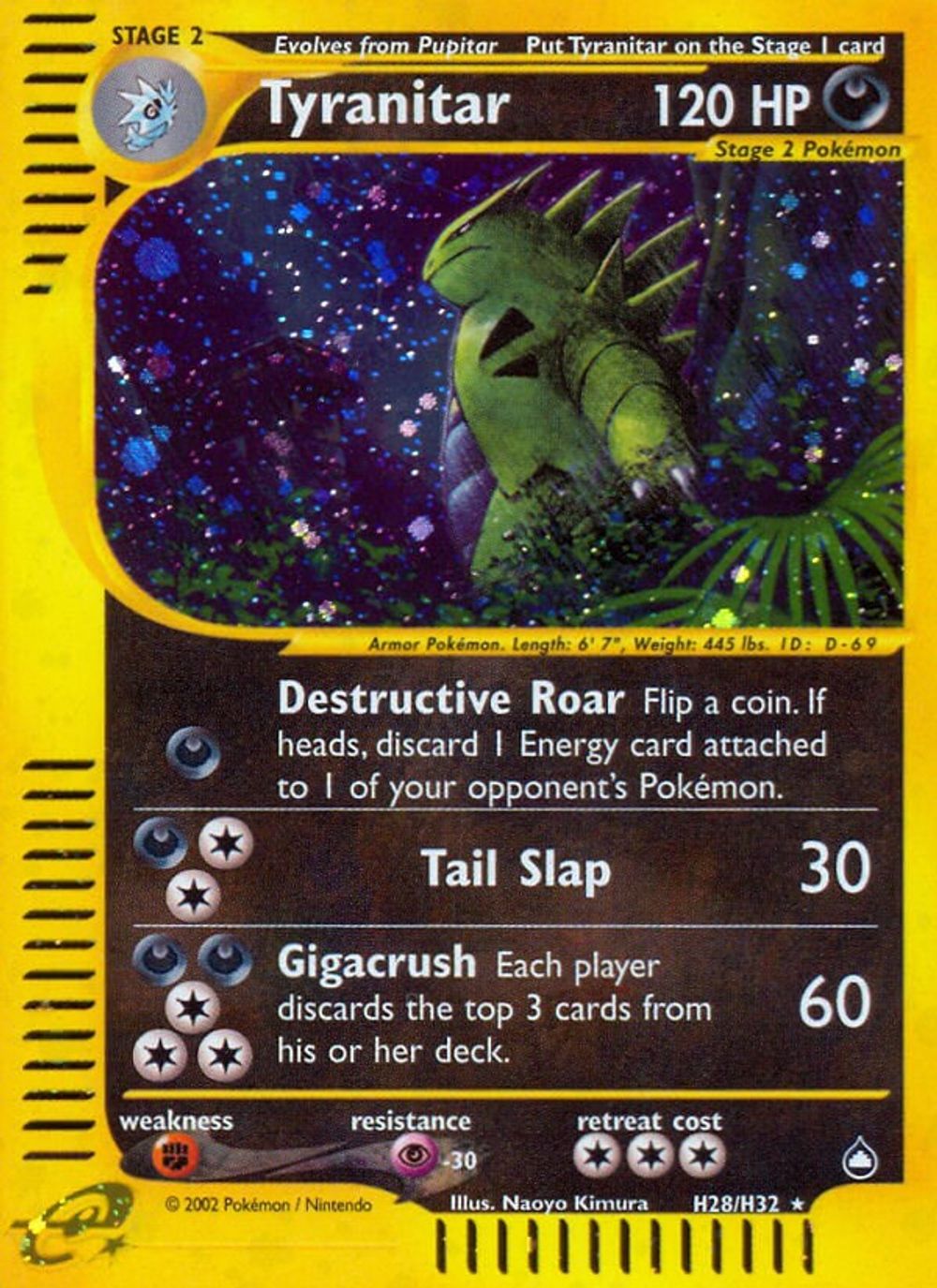 Tyranitar (H28) — Aquapolis