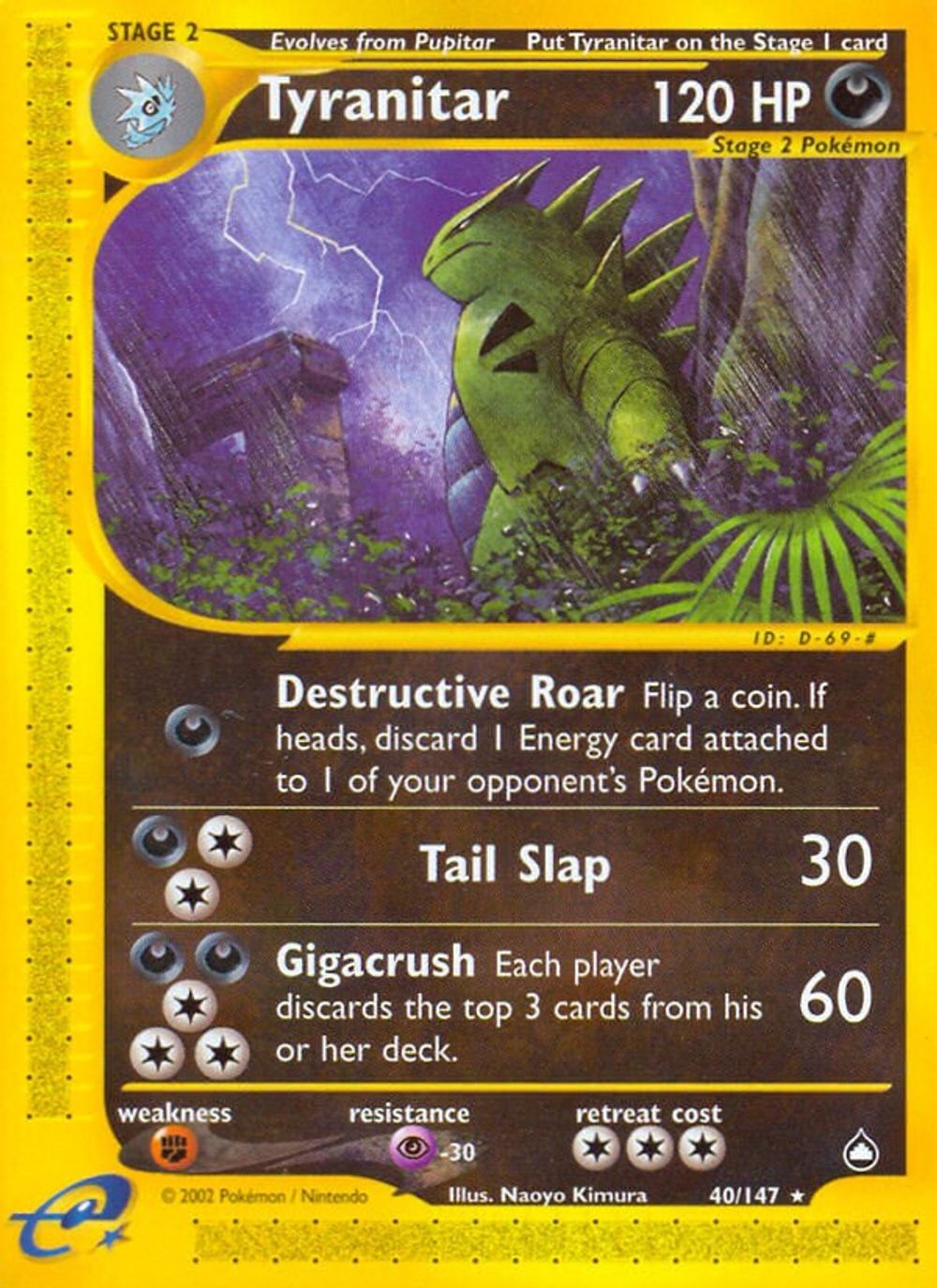 Tyranitar — Aquapolis