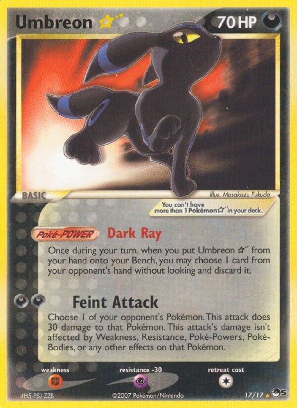 Umbreon Star — POP Series 5