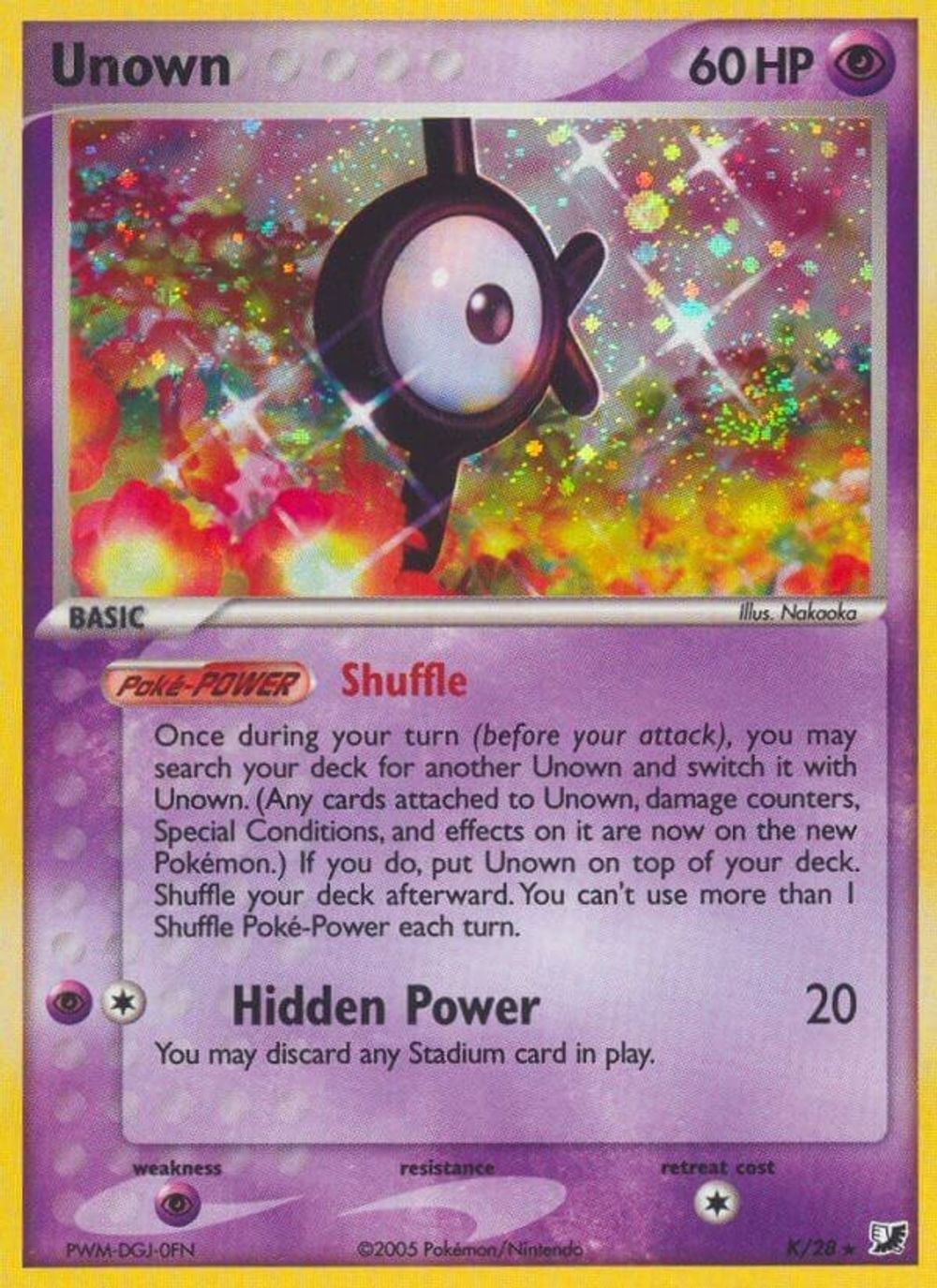 Unown (K) — Unseen Forces