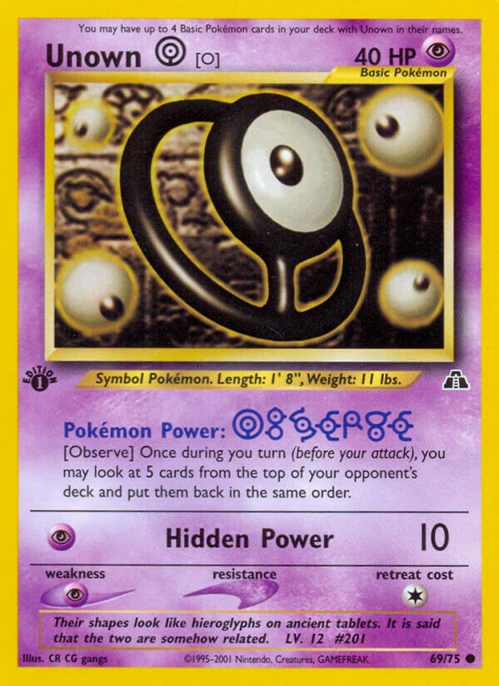 Unown [O] — Neo Discovery
