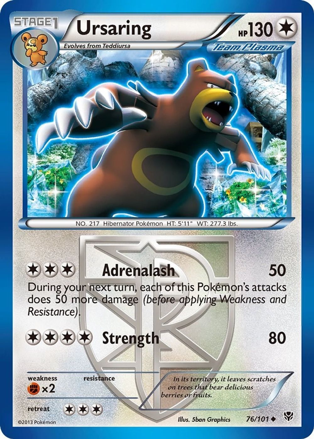 Ursaring (Team Plasma) — Plasma Blast