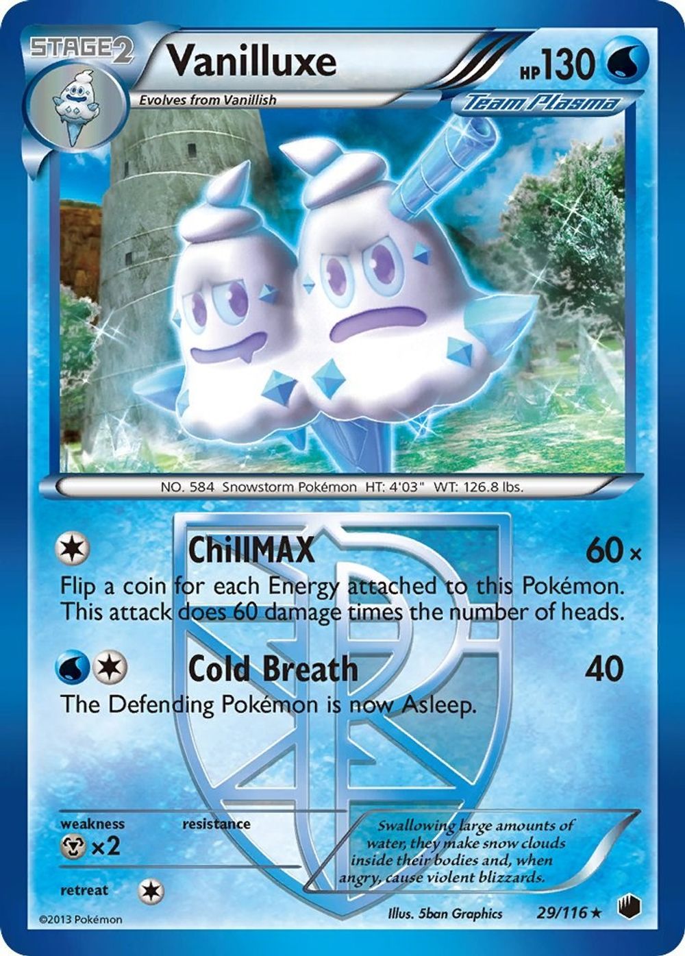 Vanilluxe (Team Plasma) — Plasma Freeze