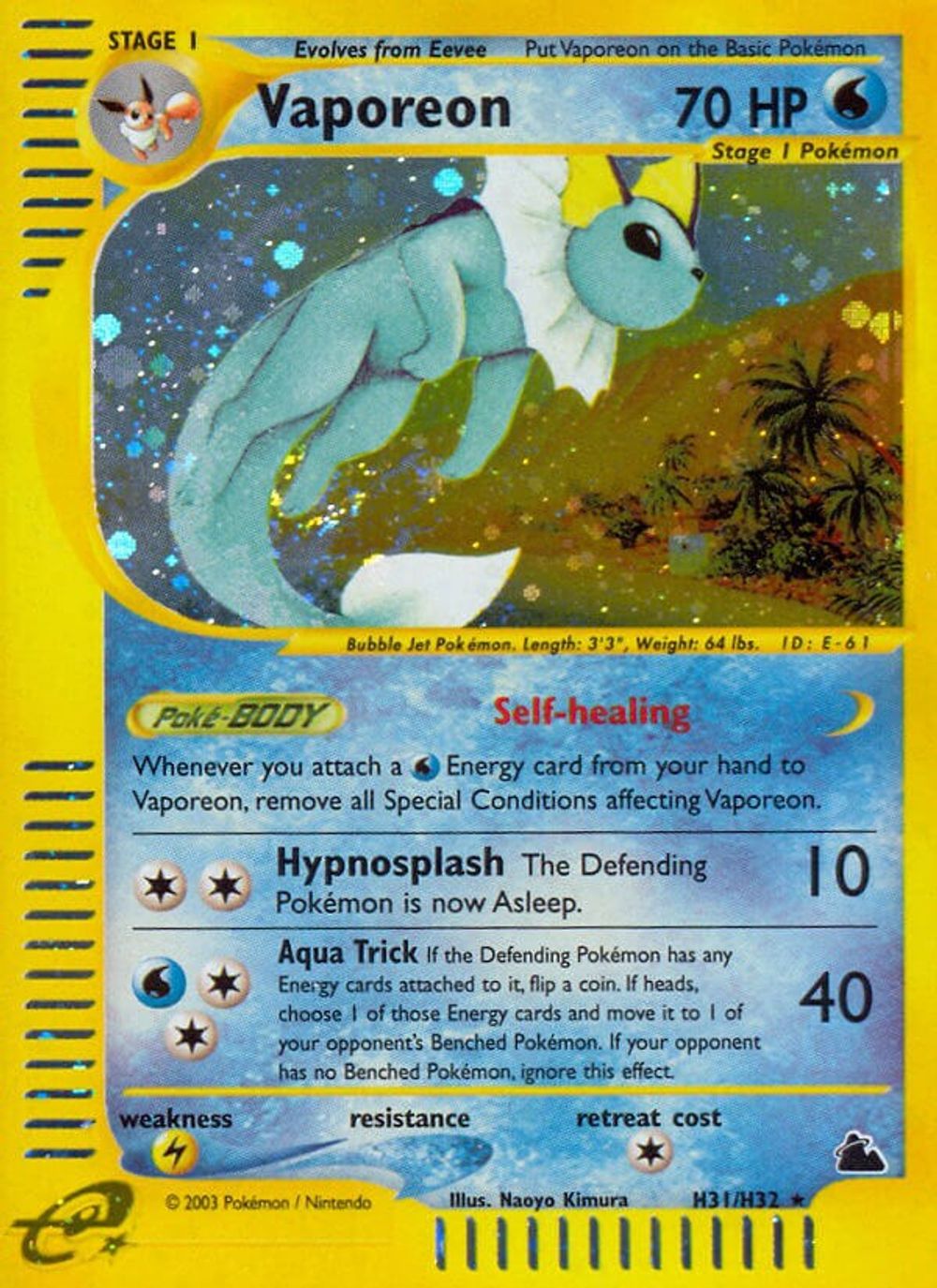 Vaporeon (H31) — Skyridge