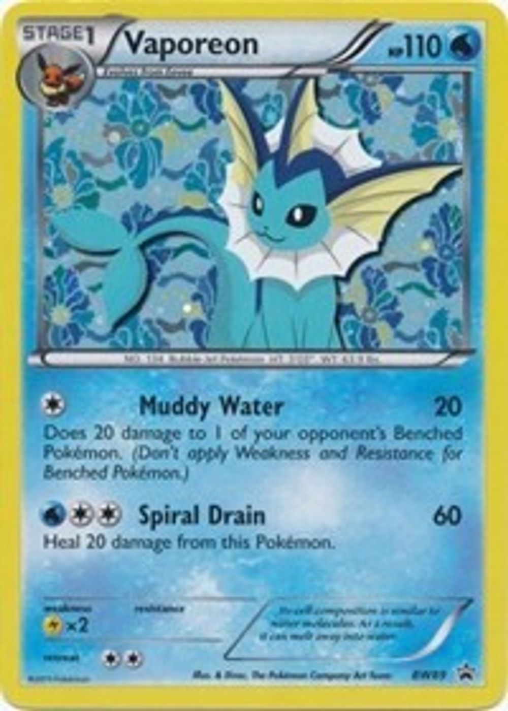 Vaporeon - BW89 — Black and White Promos