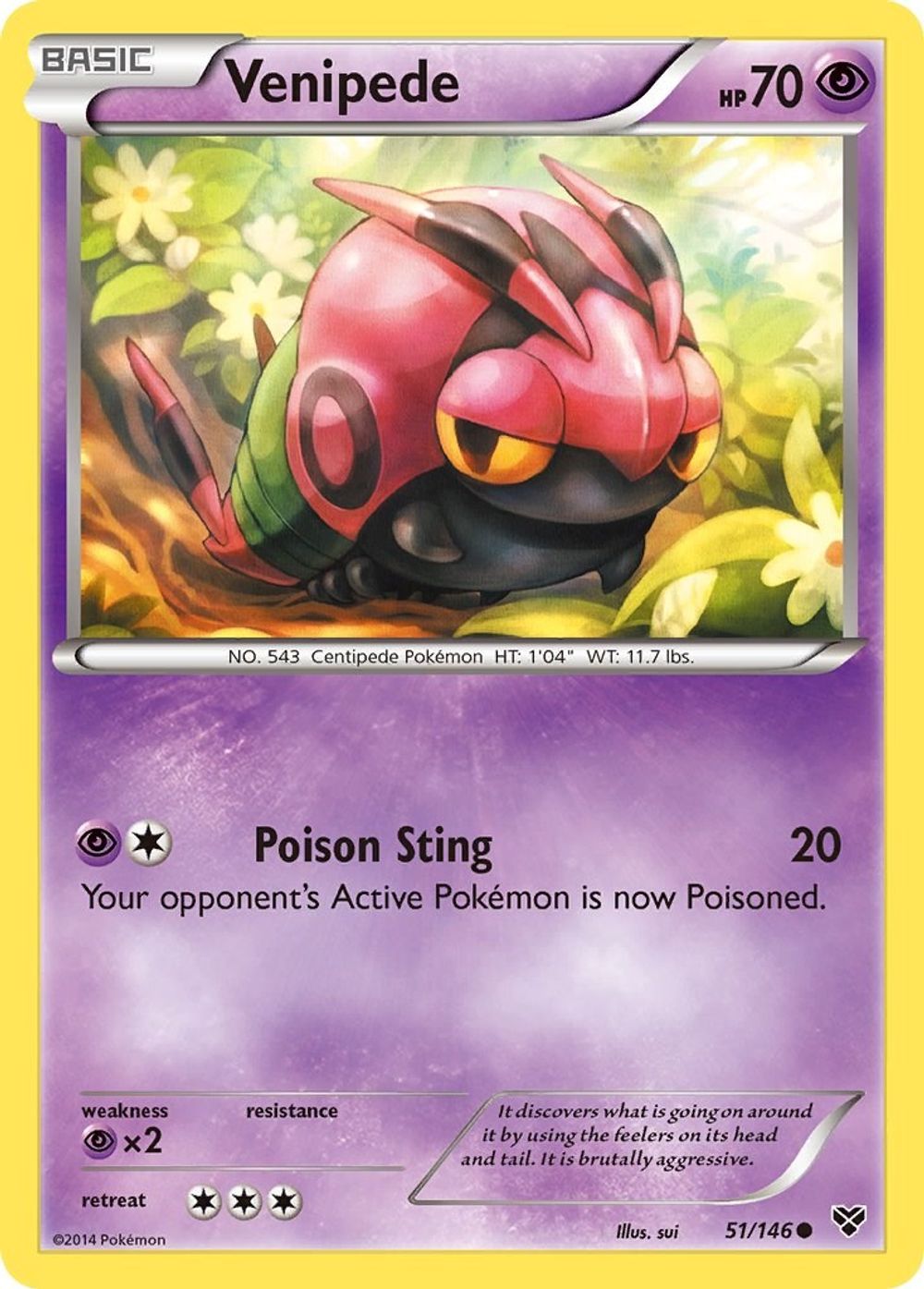Venipede — XY Base Set