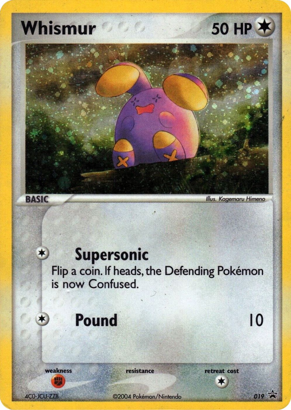 Whismur - 019 (EX Deck Tin) — Nintendo Promos