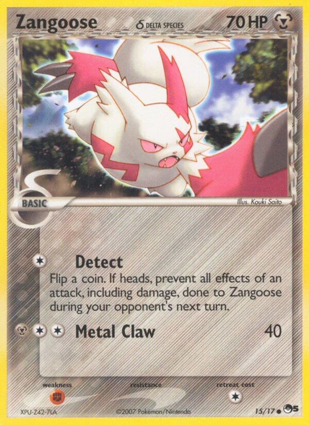 Zangoose (Delta Species) — POP Series 5