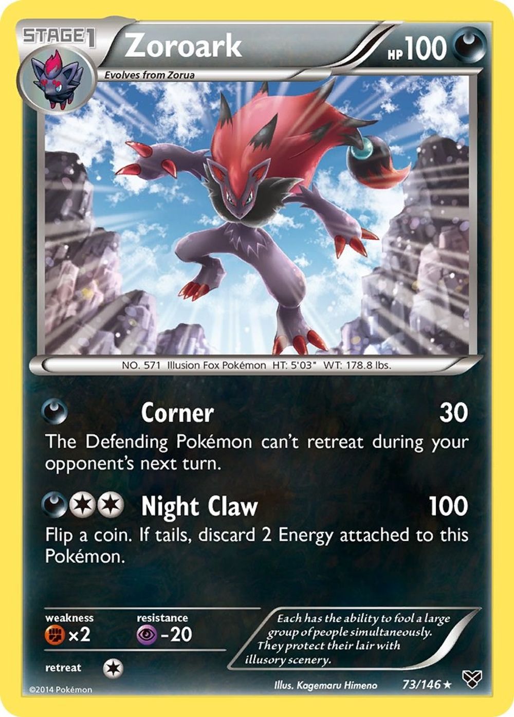 Zoroark — XY Base Set