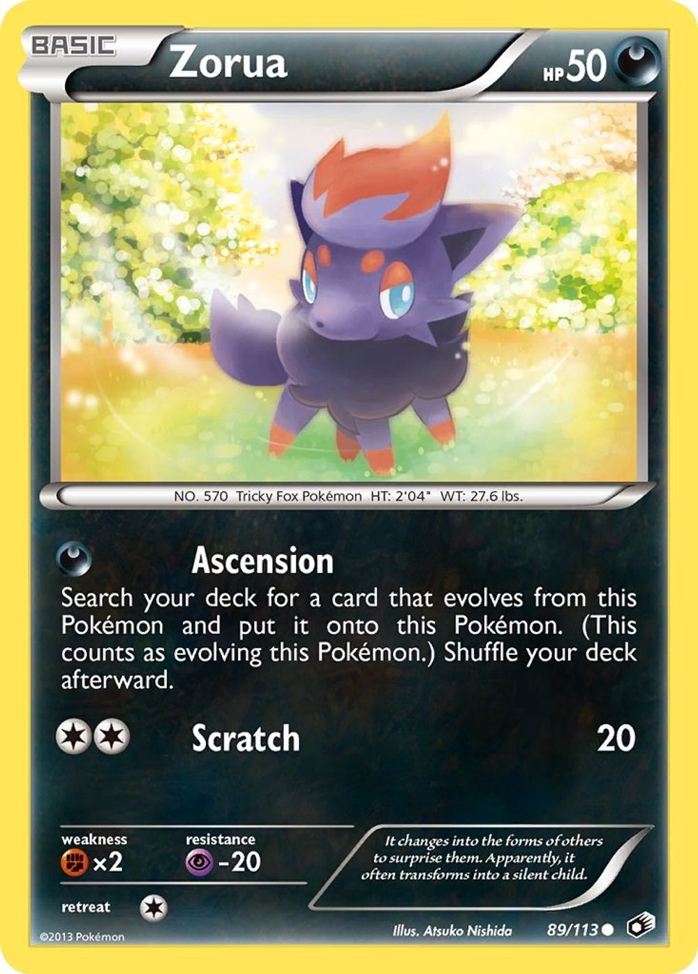 Zorua — Legendary Treasures