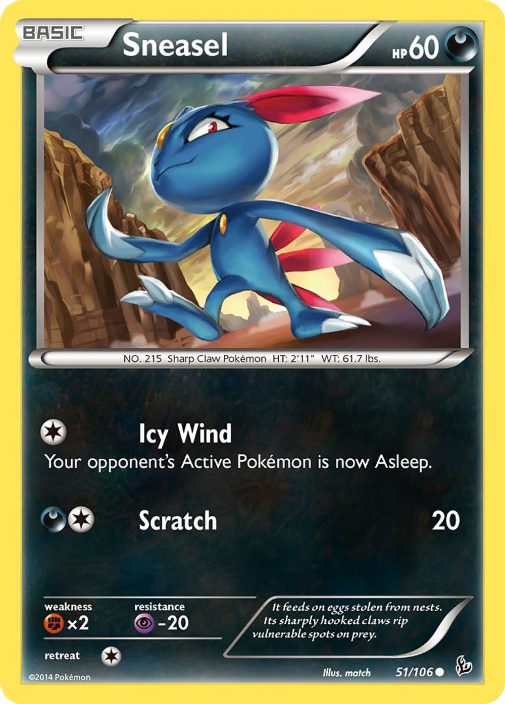 Sneasel (51) — XY - Flashfire