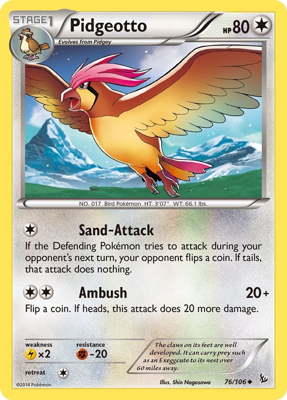 Pidgeotto — XY - Flashfire